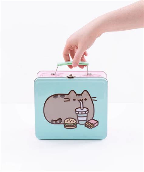 metal pusheen lunch box|pusheen lunch bag.